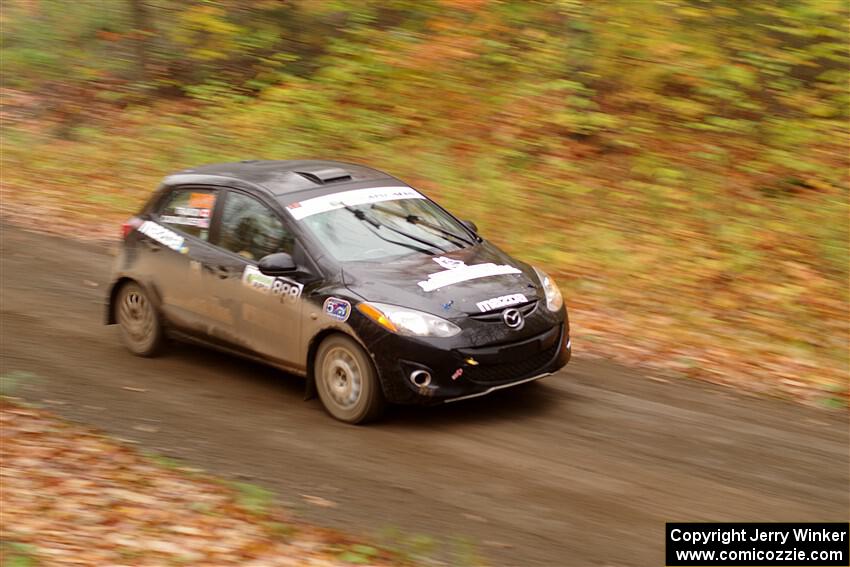 Tommy Cadwalader / Stefan Trajkov Mazda 2 on SS15, Double Trouble.