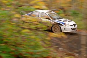 Brad Hayosh / Keegan Helwig Subaru WRX STi on SS15, Double Trouble.