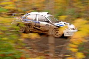 Brad Hayosh / Keegan Helwig Subaru WRX STi on SS15, Double Trouble.