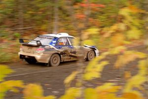 Brad Hayosh / Keegan Helwig Subaru WRX STi on SS15, Double Trouble.