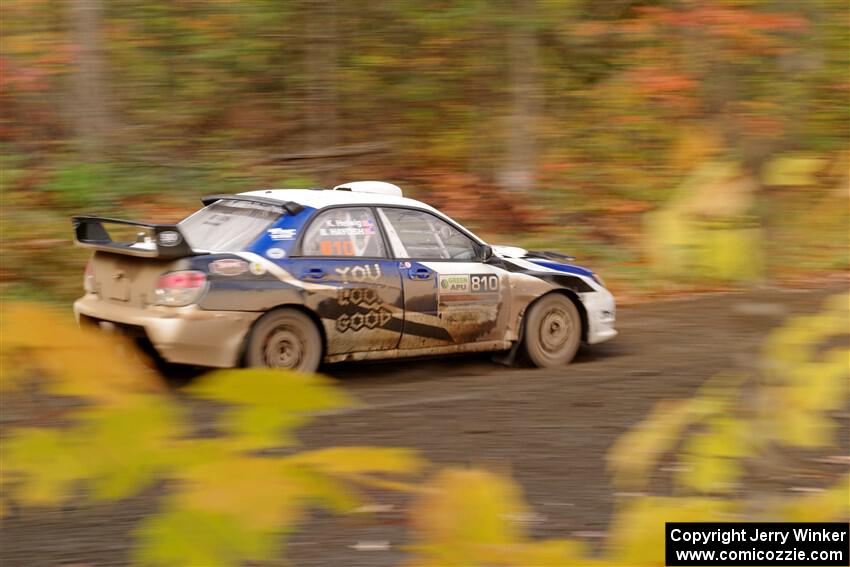 Brad Hayosh / Keegan Helwig Subaru WRX STi on SS15, Double Trouble.