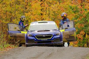 Brandon Semenuk / Keaton Williams Subaru WRX ARA24 before the start of SS15, Double Trouble.