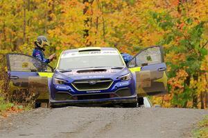 Brandon Semenuk / Keaton Williams Subaru WRX ARA24 before the start of SS15, Double Trouble.