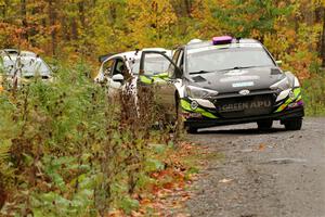 Patrick Gruszka / Florian Barral Hyundai i20 R5 before the start of SS15, Double Trouble.