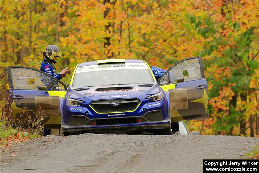 Brandon Semenuk / Keaton Williams Subaru WRX ARA24 before the start of SS15, Double Trouble.