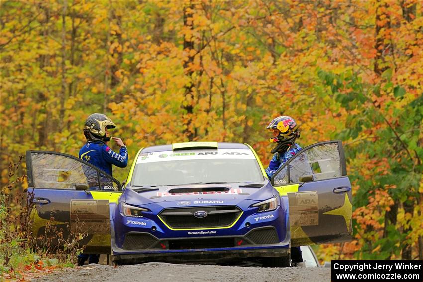 Brandon Semenuk / Keaton Williams Subaru WRX ARA24 before the start of SS15, Double Trouble.