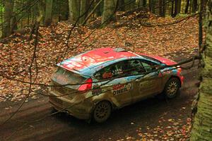 Chris Cyr / Glen Ray Ford Fiesta ST leaves the start of SS16, Mount Marquette.