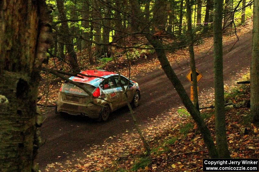 Chris Cyr / Glen Ray Ford Fiesta ST leaves the start of SS16, Mount Marquette.