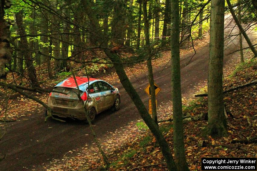 Chris Cyr / Glen Ray Ford Fiesta ST leaves the start of SS16, Mount Marquette.