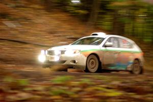 Sam Jacques / Trevor LaCombe Subaru Impreza on SS16, Mount Marquette.