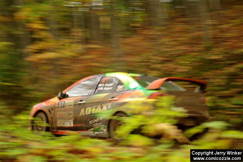 Sumit Panjabi / Michelle Rogers Mitsubishi Lancer Evo X on SS16, Mount Marquette.