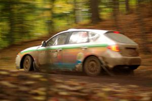 Sam Jacques / Trevor LaCombe Subaru Impreza on SS16, Mount Marquette.