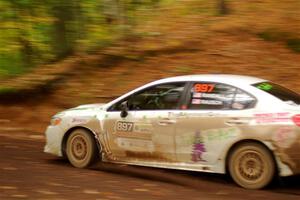 Jamey Randall / Andrew Rausch Subaru WRX on SS16, Mount Marquette.