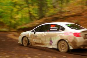 Jamey Randall / Andrew Rausch Subaru WRX on SS16, Mount Marquette.