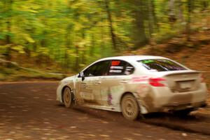 Jamey Randall / Andrew Rausch Subaru WRX on SS16, Mount Marquette.