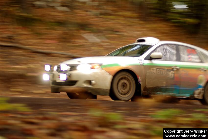 Sam Jacques / Trevor LaCombe Subaru Impreza on SS16, Mount Marquette.