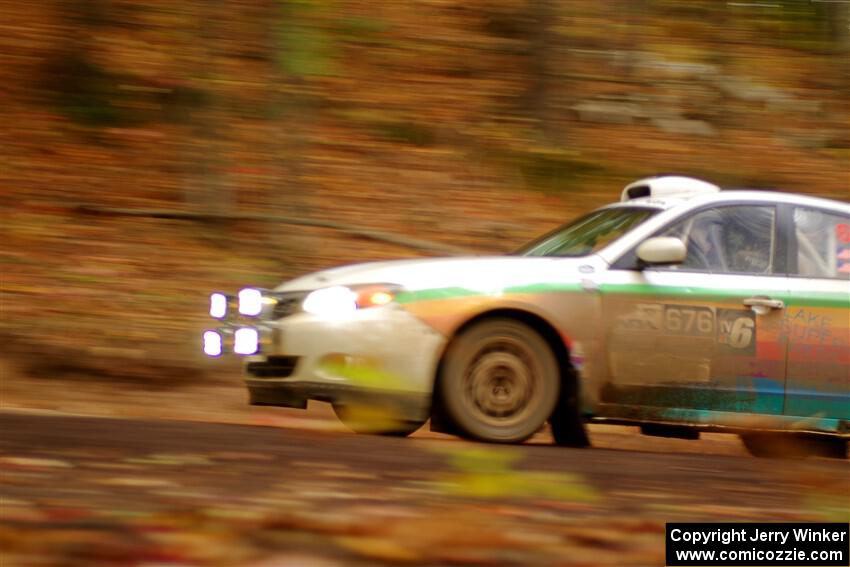 Sam Jacques / Trevor LaCombe Subaru Impreza on SS16, Mount Marquette.