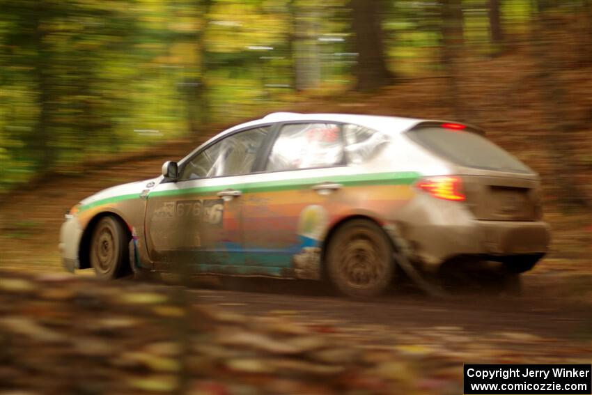 Sam Jacques / Trevor LaCombe Subaru Impreza on SS16, Mount Marquette.