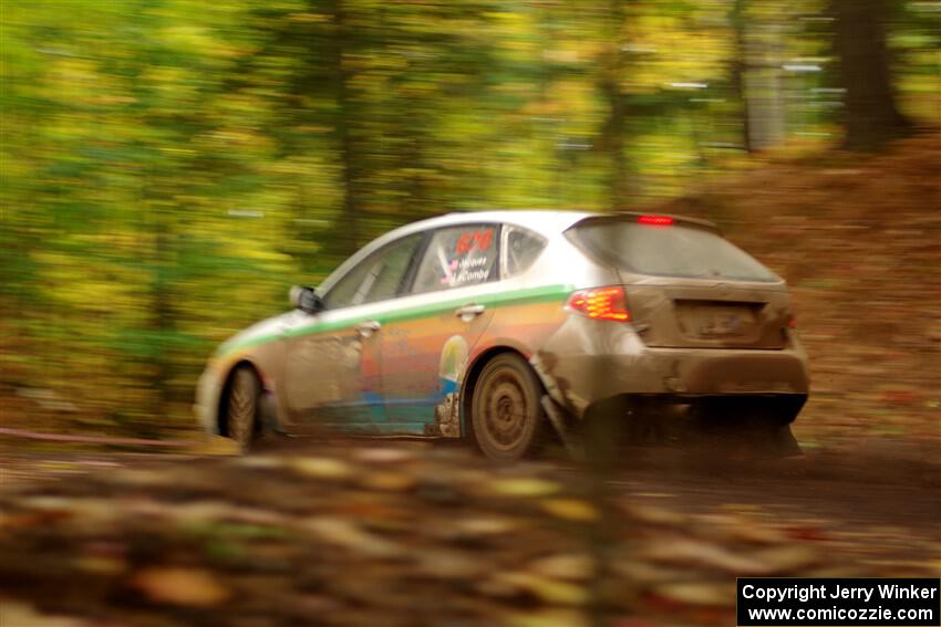 Sam Jacques / Trevor LaCombe Subaru Impreza on SS16, Mount Marquette.