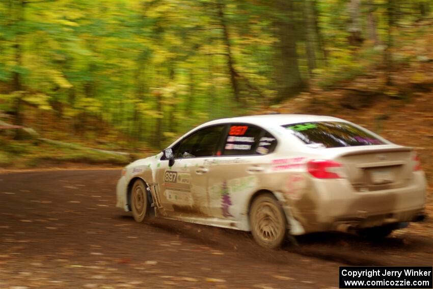 Jamey Randall / Andrew Rausch Subaru WRX on SS16, Mount Marquette.