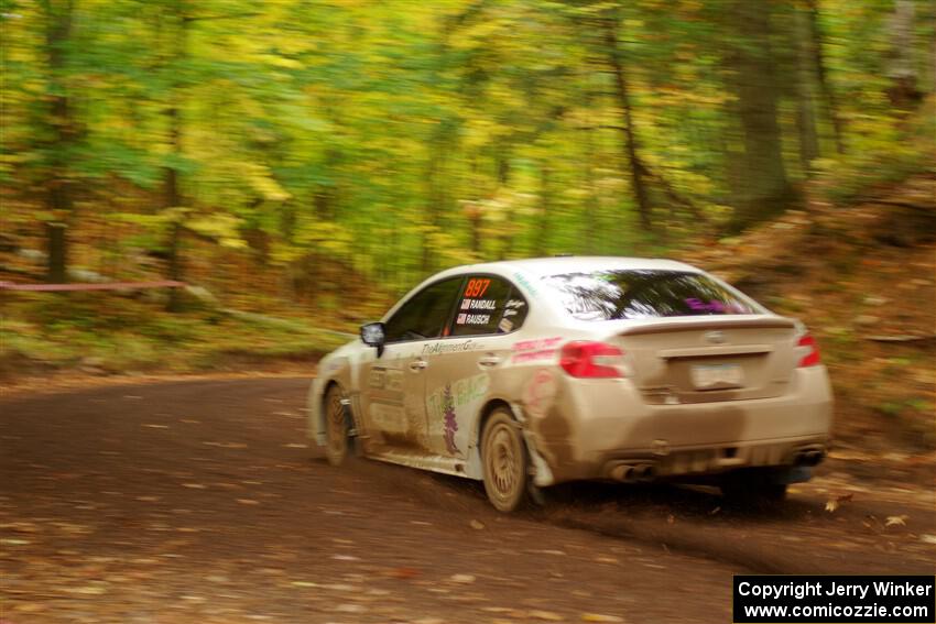 Jamey Randall / Andrew Rausch Subaru WRX on SS16, Mount Marquette.