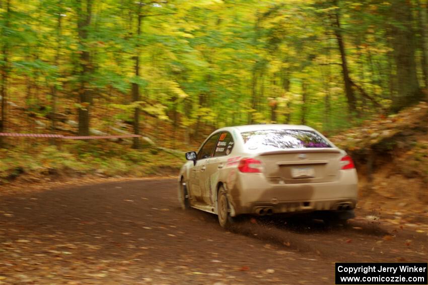 Jamey Randall / Andrew Rausch Subaru WRX on SS16, Mount Marquette.