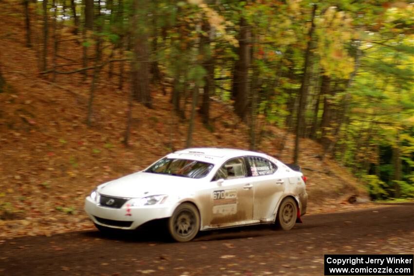 Michael Eckstein / Dylan Whittaker Lexus IS350 on SS16, Mount Marquette.