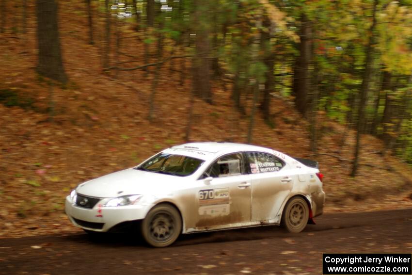 Michael Eckstein / Dylan Whittaker Lexus IS350 on SS16, Mount Marquette.