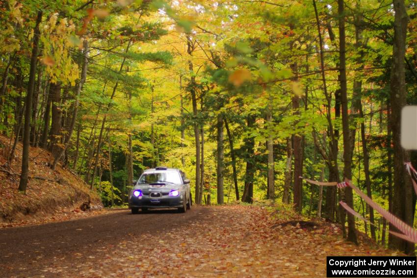 Scott Crouch / Ryan Scott Subaru WRX on SS16, Mount Marquette.