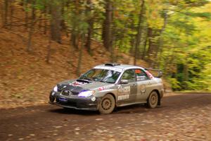 Scott Crouch / Ryan Scott Subaru WRX on SS16, Mount Marquette.