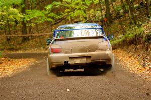 Jimmy Pelizzari / Kate Stevens Subaru WRX on SS16, Mount Marquette.