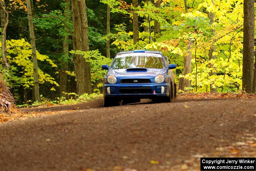 Jimmy Pelizzari / Kate Stevens Subaru WRX on SS16, Mount Marquette.