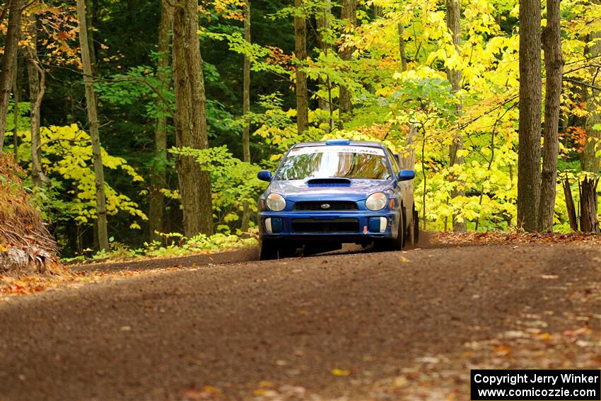 Jimmy Pelizzari / Kate Stevens Subaru WRX on SS16, Mount Marquette.