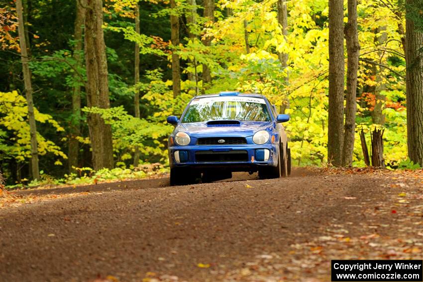 Jimmy Pelizzari / Kate Stevens Subaru WRX on SS16, Mount Marquette.