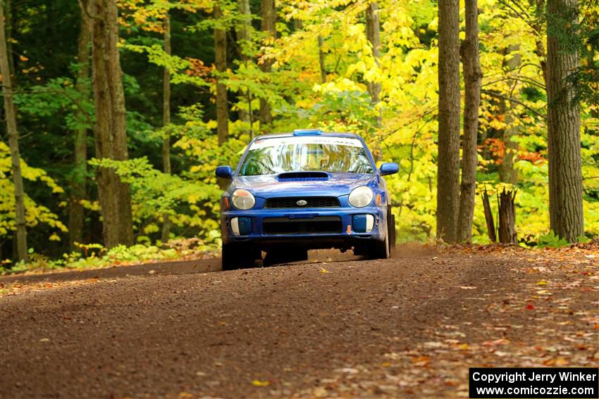 Jimmy Pelizzari / Kate Stevens Subaru WRX on SS16, Mount Marquette.