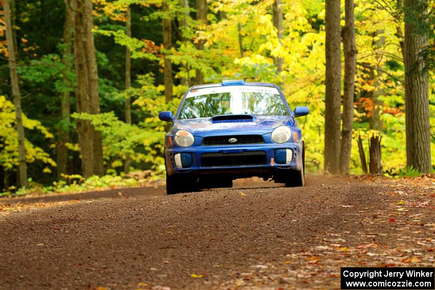 Jimmy Pelizzari / Kate Stevens Subaru WRX on SS16, Mount Marquette.