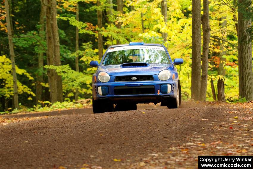 Jimmy Pelizzari / Kate Stevens Subaru WRX on SS16, Mount Marquette.