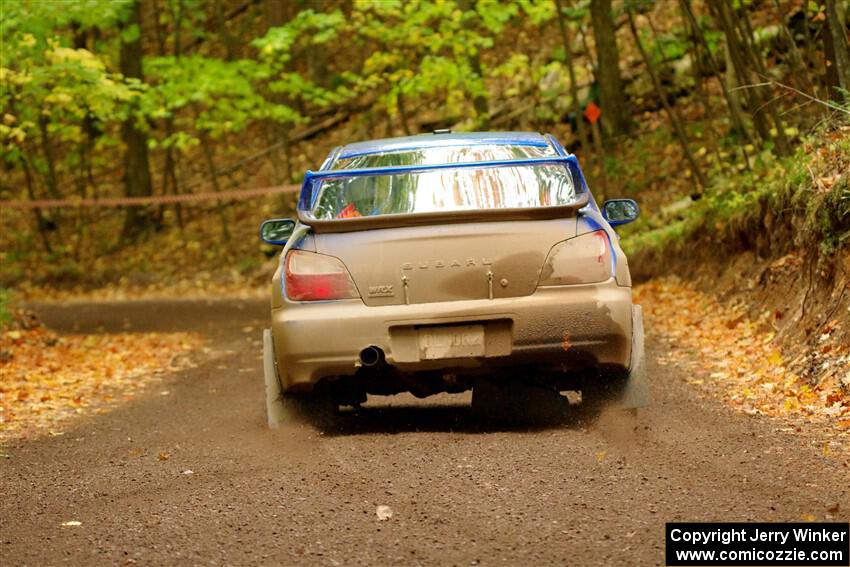 Jimmy Pelizzari / Kate Stevens Subaru WRX on SS16, Mount Marquette.