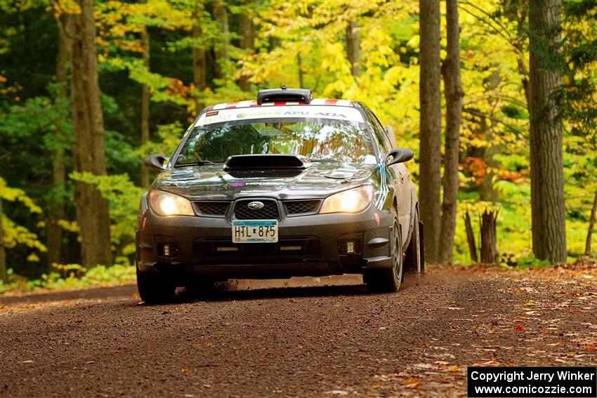 Matt James / Jackie James Subaru Impreza on SS16, Mount Marquette.