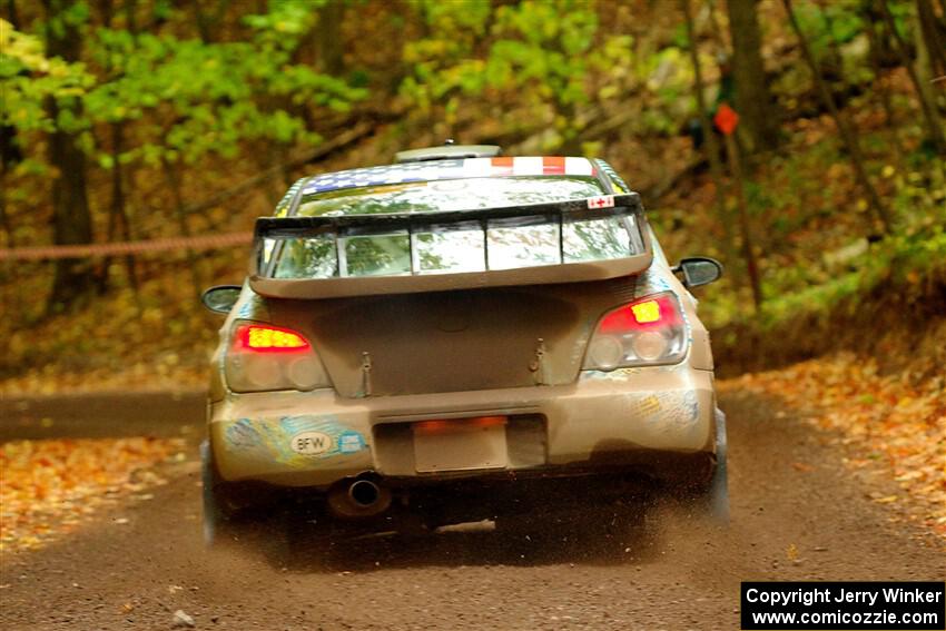 Matt James / Jackie James Subaru Impreza on SS16, Mount Marquette.