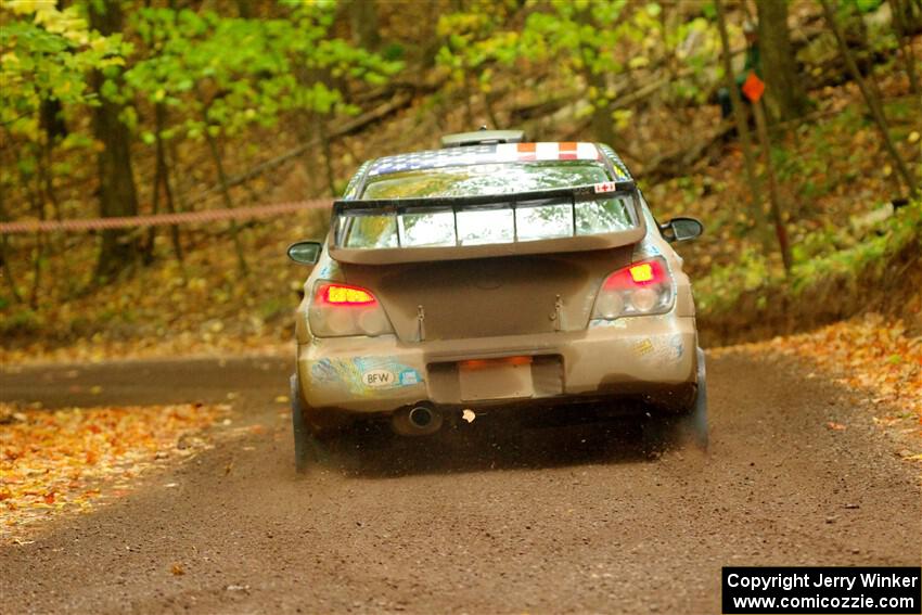 Matt James / Jackie James Subaru Impreza on SS16, Mount Marquette.