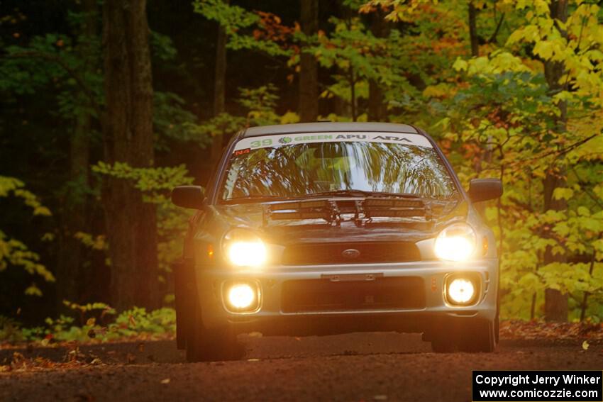 Jonathon Nagel / Liz Austin Subaru Impreza 2.5RS on SS16, Mount Marquette.