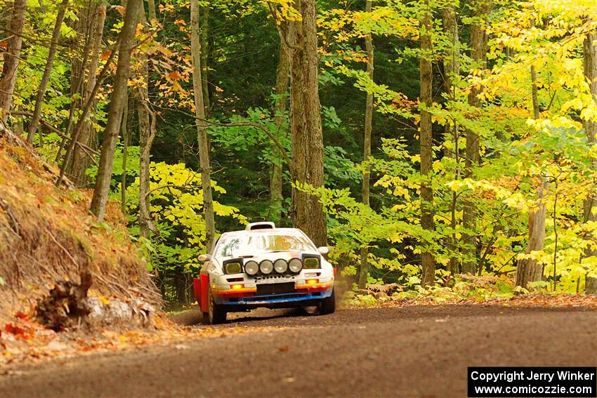 Kevin Schmidt / Kyle Roberts Mazda RX-7 on SS16, Mount Marquette.