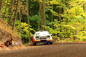 Kevin Schmidt / Kyle Roberts Mazda RX-7 on SS16, Mount Marquette.