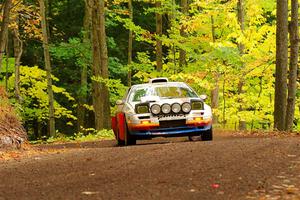 Kevin Schmidt / Kyle Roberts Mazda RX-7 on SS16, Mount Marquette.