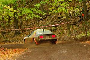 Kevin Schmidt / Kyle Roberts Mazda RX-7 on SS16, Mount Marquette.