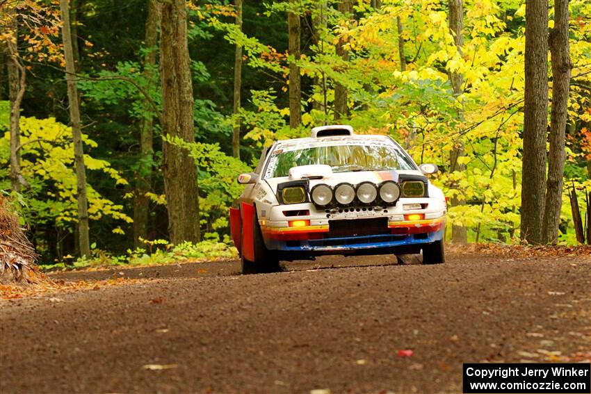 Kevin Schmidt / Kyle Roberts Mazda RX-7 on SS16, Mount Marquette.