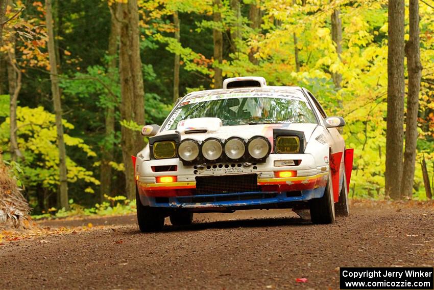 Kevin Schmidt / Kyle Roberts Mazda RX-7 on SS16, Mount Marquette.