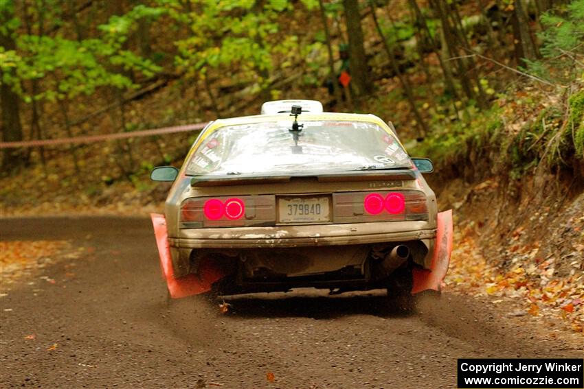 Kevin Schmidt / Kyle Roberts Mazda RX-7 on SS16, Mount Marquette.