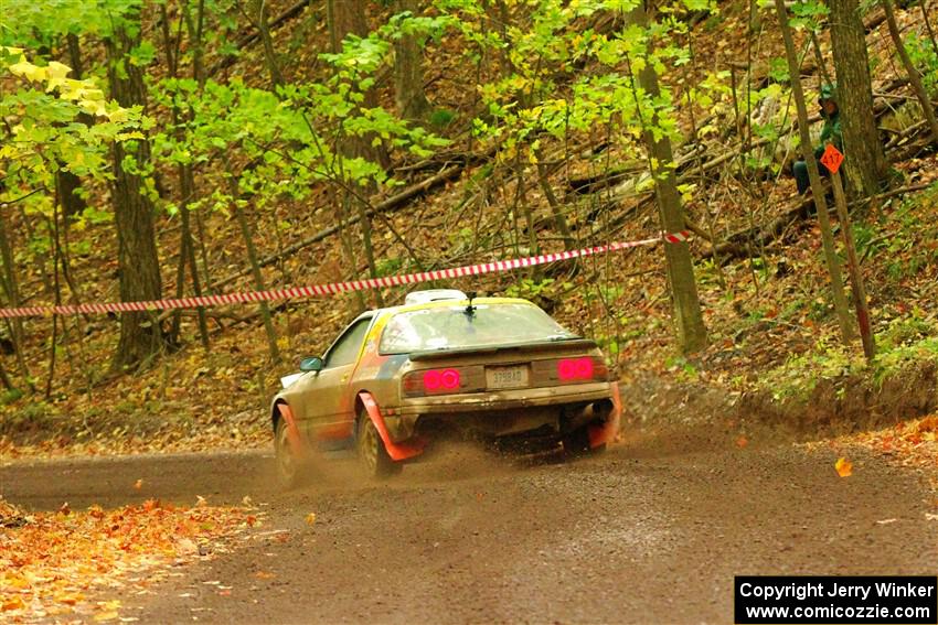 Kevin Schmidt / Kyle Roberts Mazda RX-7 on SS16, Mount Marquette.